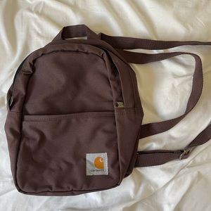 NEW, brown mini carhartt backpack, super cute, adjustable, free ship